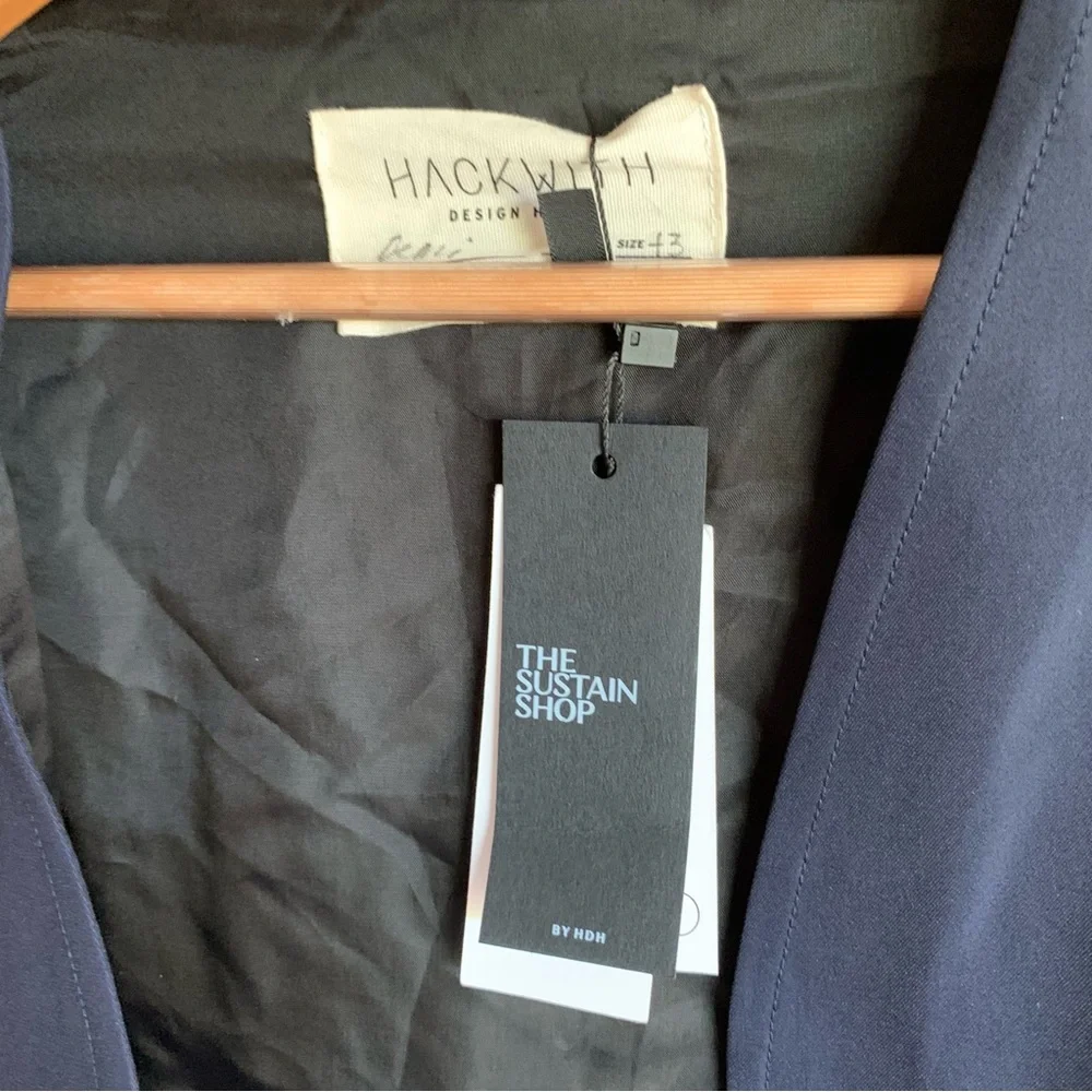 Hackwith Design House Blazer Open Front Jacket NWT